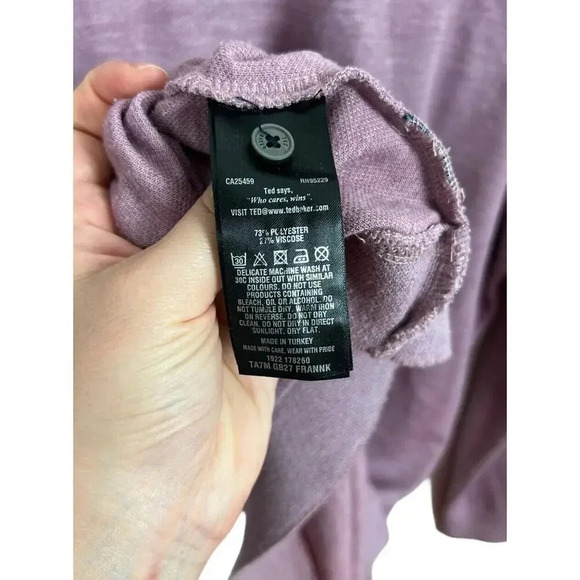 Ted Baker London Modern Slim Fit Long Sleeve Jersey Polo Refer To Measurements - Picture 6 of 9